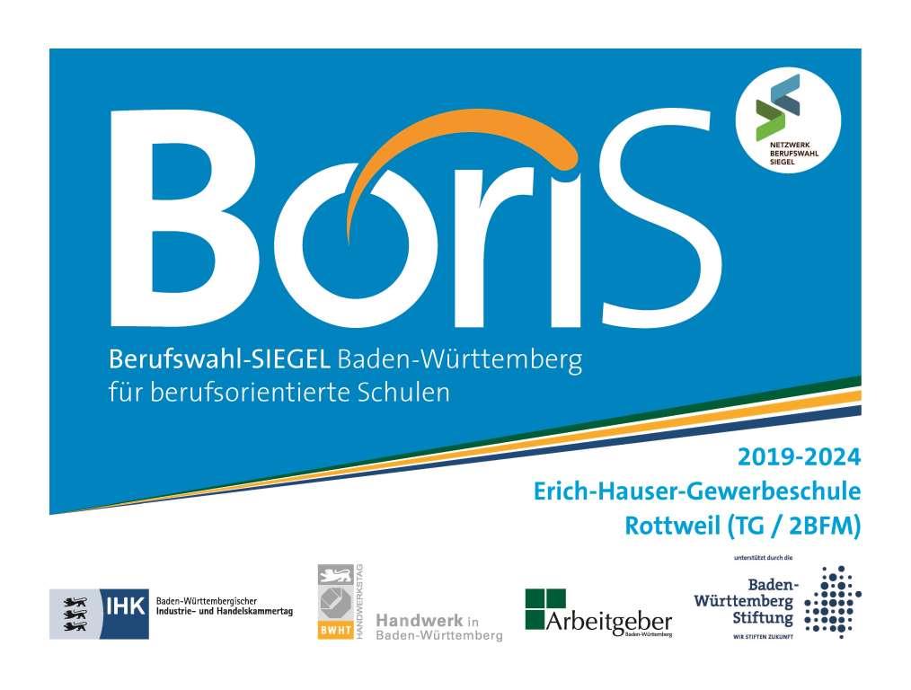 Logo Boris Berufswahl Siegel Baden-Württemberg für berufsorientierte Schulen